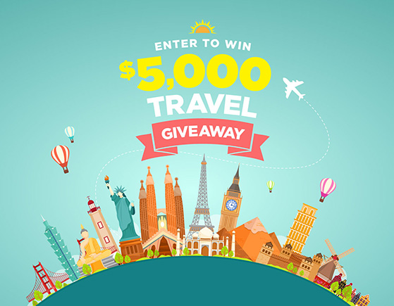 Travel giveaway prize ideas