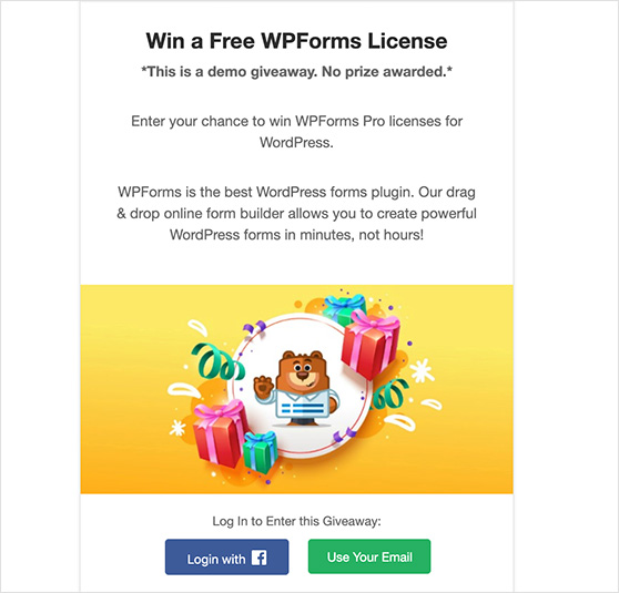 Simple Giveaways – Grow your business, email lists and traffic with  contests – WordPress plugin