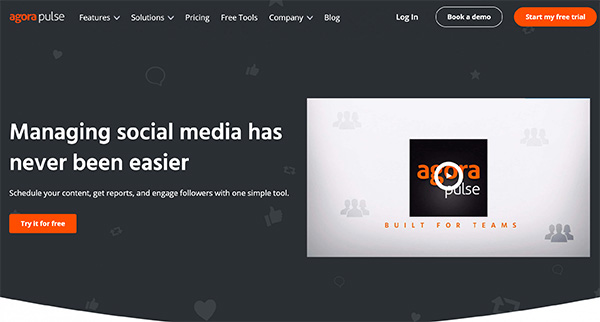 Agora Pulse Social Media Marketing tool