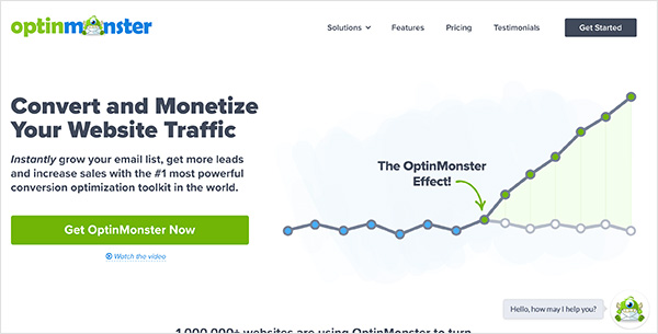 OptinMonster social media marketing tool for lead generation