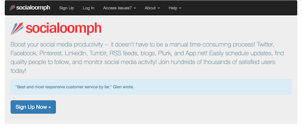 Social Oomph social media management tool