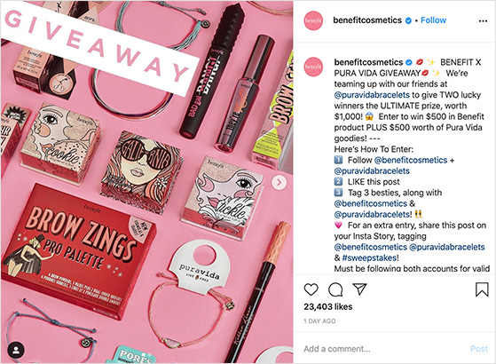 12 Great Instagram Giveaway Examples (Brands + Influencers)