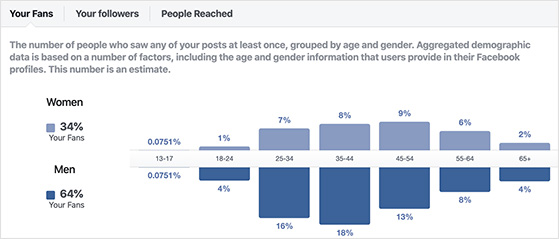 Facebook page insights demographics