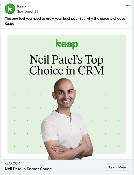feature a well-known face for your retargeting strategies