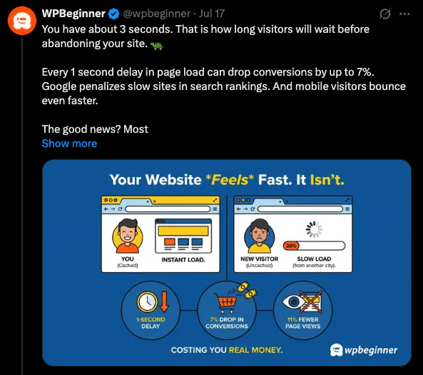 A hook-led X post headline written to stop the scroll