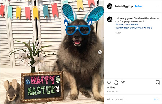 Easter themed social media photo contest