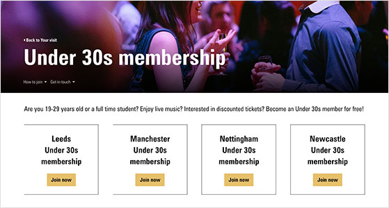 event membership discounts