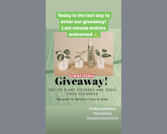 Instagram Giveaway Story Template