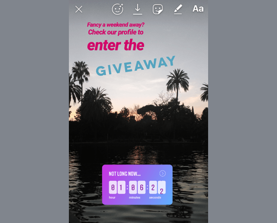 Instagram Giveaway Story Template