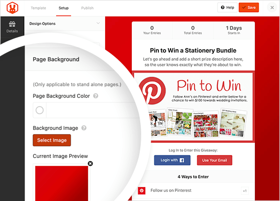 Pinterest Giveaway App. Run Giveaways and Contests on Pinterest