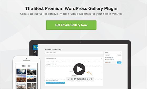 Envira Gallery is the best WordPress gallery plugin