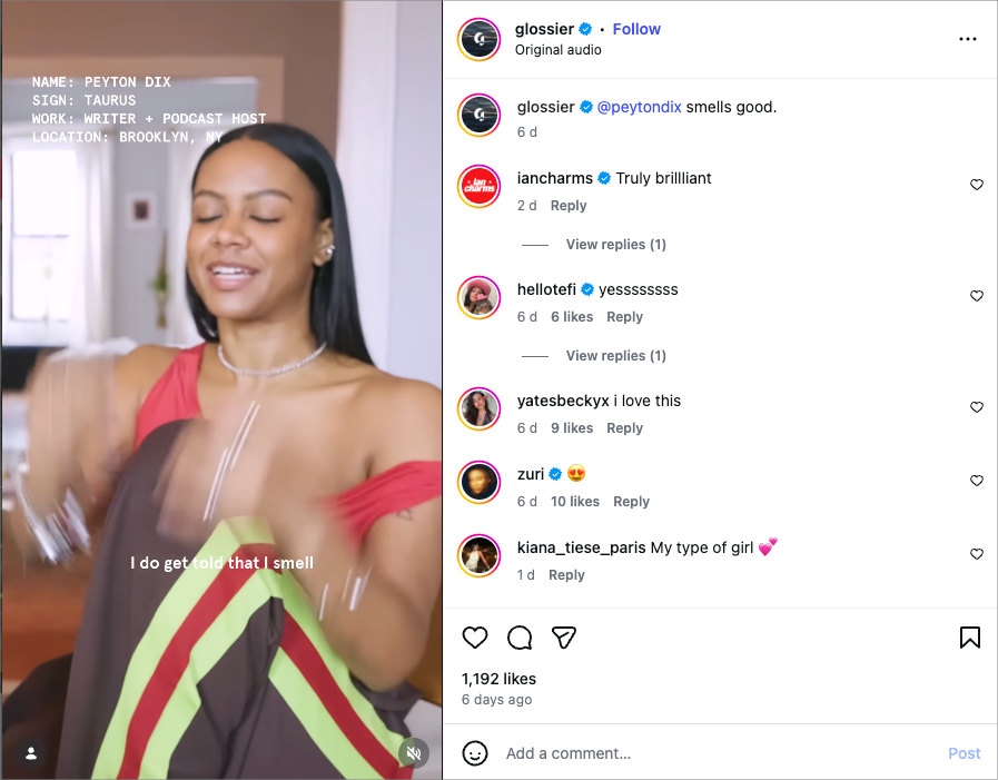 Glosser UGC video example