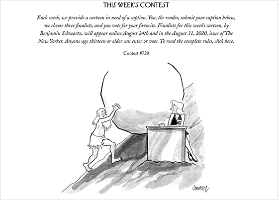 New Yorker caption contest example