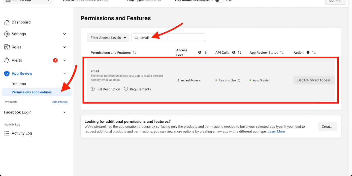 Access Facebook user profile data with FB Login - Opentracker