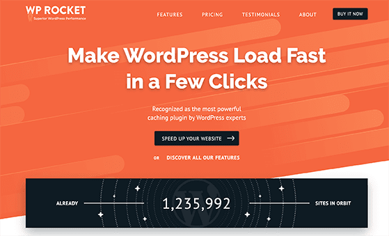 WP Rocket best WordPress blog tools