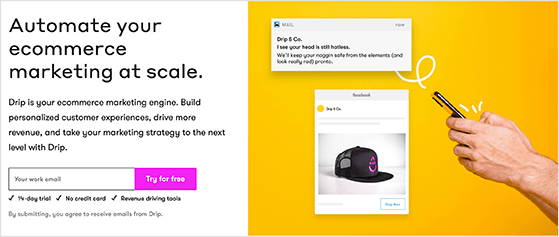 Drip is the best email marketing service for eCommerce sites