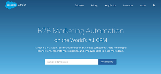 Pardot marketing automation solution