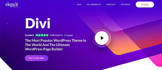 Divi drag and drop WordPress page builder