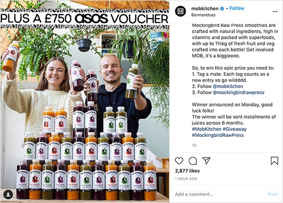 12 Great Instagram Giveaway Examples (Brands + Influencers)