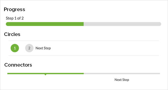 WPForms Progress indicator types