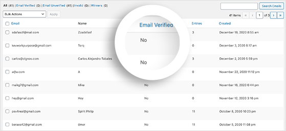 Verify giveaway participants with RafflePress