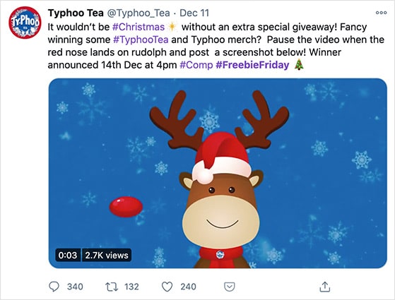 Screenshot twitter video contest