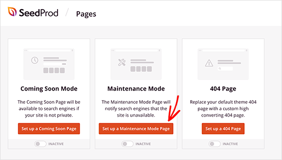 Set up a WordPress maintenance mode page