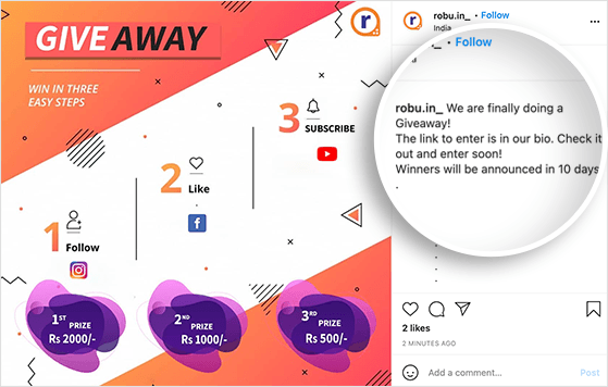 Instagram Giveaways - How to run an Instagram Giveaway in 2023