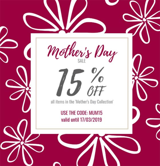 Offer discounts and coupons to promote mother's day