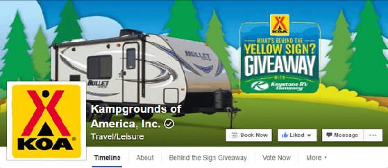 Promote your giveaway on Facebook in your Facebook cover photo