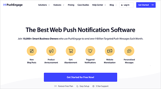  push engage push notification software