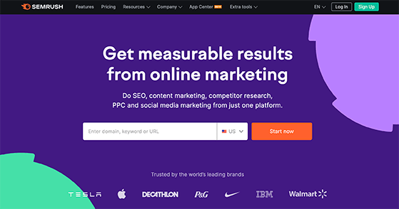 SemRush best ecommerce marketing tools