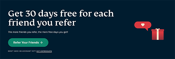 Offer free products or services for your refer a friend promotion