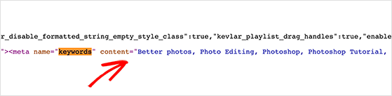 You can find youtube tags by looking in the webpage source code