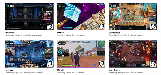 Twitch wall pro branded - WordPress Twitch plugin