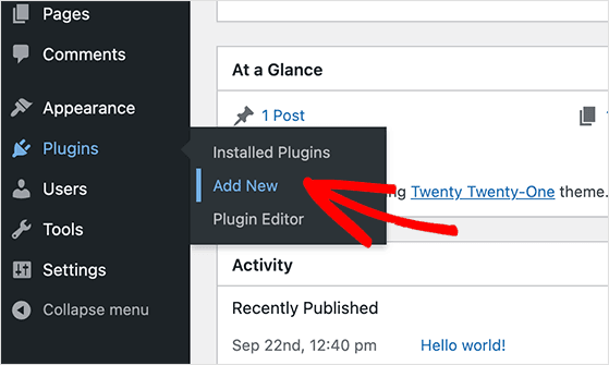 Add a new WordPress plugin