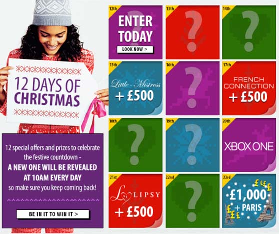 12 days of christmas promotion ideas