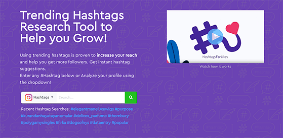 Instagram hashtags generator