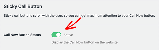 enable call now button