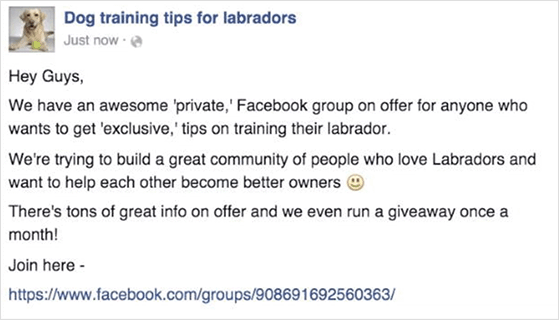 promote your facebook group in other facebook groups