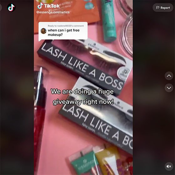 essence cosmetics tiktok contest example