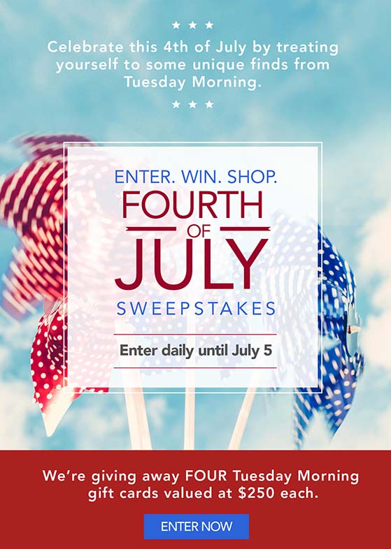 independence day sweepstakes ideas