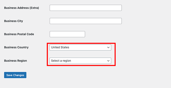 Easy digital downloads location settings