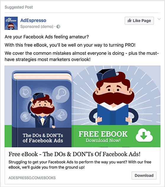 facebook ads ebook promotion