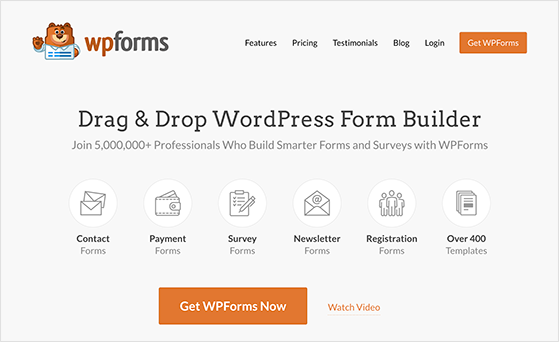 WPForms best WordPress survey plugin