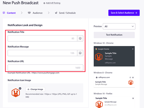 push notification setup