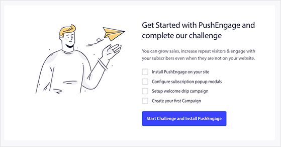 PushEngage setup challenge