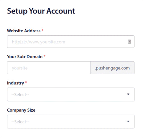 Set up your PushEngage account