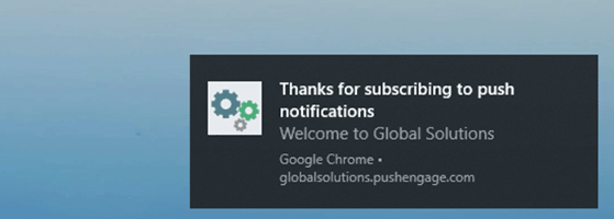 Windows 10 push notification example
