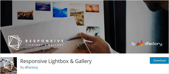 Responsive lightbox and gallery plugin by dFactory 